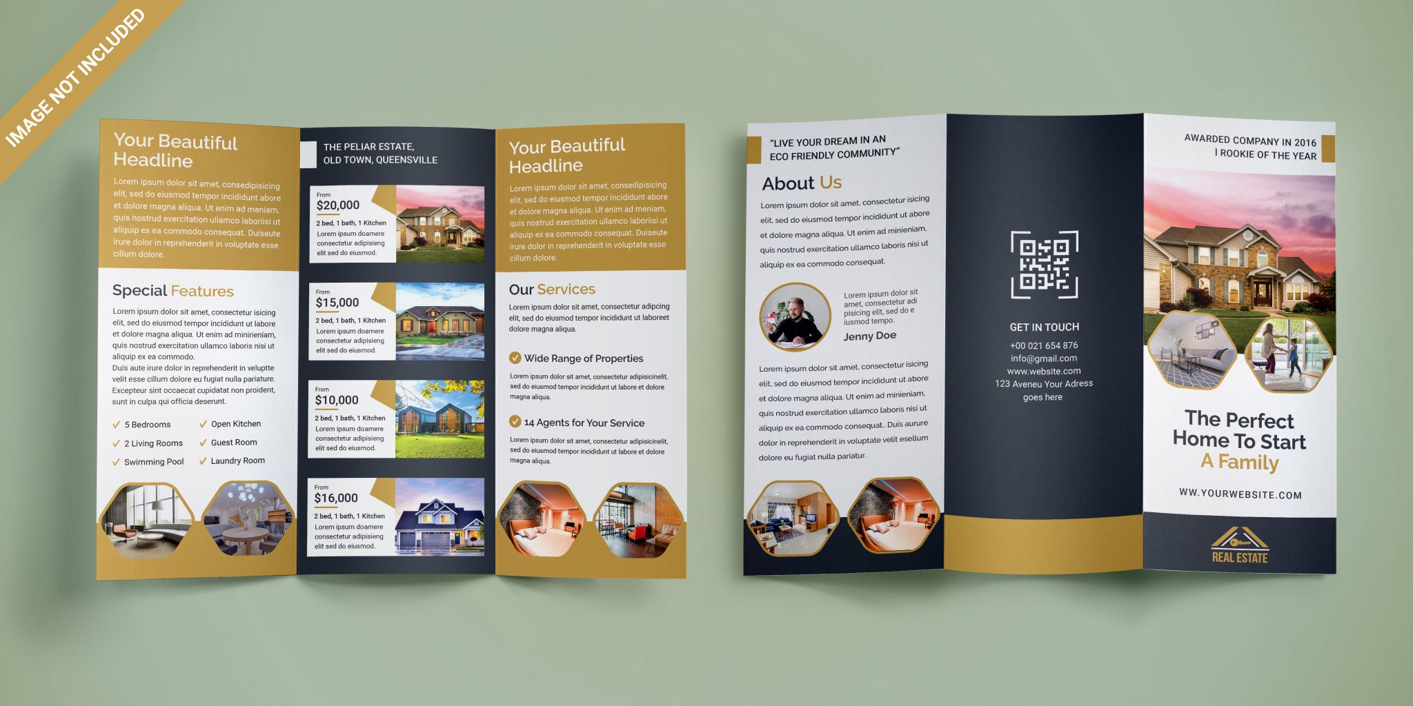 This is my new and clean tri fold brochure design.